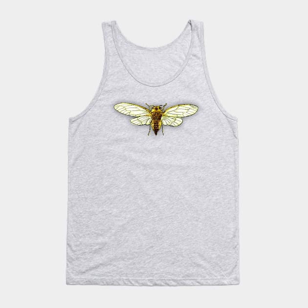 Bugs-1 Cicada Grasshopper Tank Top by Komigato